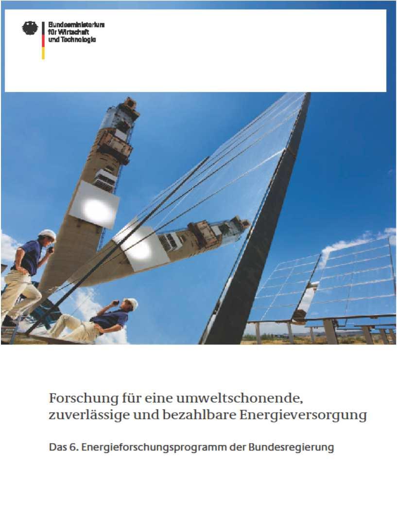 Energieforschungspolitik: Instrument der Energiepolitik Schlussfolgerung der beschleunigten Energiewende: wachsende Rolle von