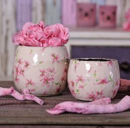 Vase, Glas mit Schmetterling pink, 5,5 x 6,5 cm 30440 pink, x 20 cm 30442 5 Eule