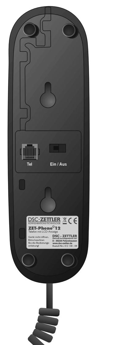 ZET-Phone 12 finden Sie diese Tasten-Kennzeichnung in der