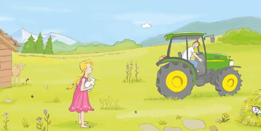 Es ist Sommer auf dem Heumilchbauernhof, und Laura möchte mit ihrem Bruder Max Verstecken spielen.