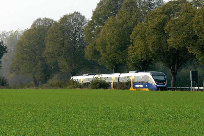 DB Regio NRW Die DB Regio NRW musste im Jahr 2009 weitere Marktanteile in Westfalen-Lippe durch den Wegfall des Hellweg- Netzes Ende 2008 an die eurobahn abgeben.
