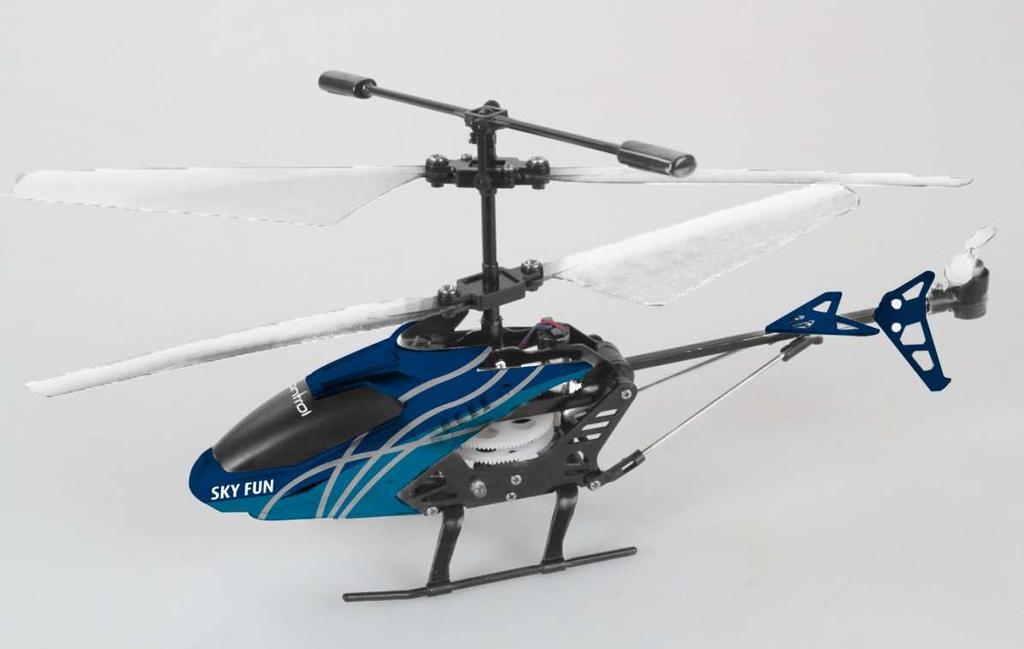23982 Micro Helicopter SKY FUN RTF/3CH/GHz 185 mm 100 mm 200 mm Design-Entwurf 09 / 2013 23982 Micro Helicopter Sky Fun 40 Min. 8-9 Min.