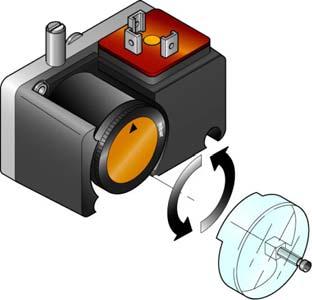 5 Luftdruckwächter nbetriebnahme, Einstellung und Betrieb des Brenners Maximal-Gasdruckwächter Der Luft-Druckwächter (Differentialtyp) wird durch den Unterdruck und den Druck des Gebläses