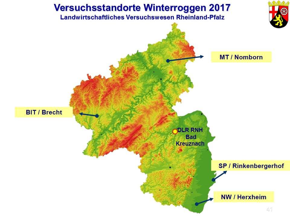 2.3 Vermehrungsflächen Saatgutvermehrungsfächen in Rheinland-Pfalz - angemeldete Flächen in ha 2015 2016 2017 Protector 22,1 12,5 28,4 SU Cossani 0,0 17,6 13,7 Recrut 3,1 7,1 4,1 Conduct 1,4