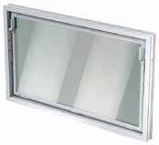 Nebenraumfenster Kippflügel ACO Produktvorteile Größtmögliche Glasfläche Mehrkammerhohlprofile Reinweiße Oberfläche Gleiche Farbgebung auf Rahmen und Flügel U g -Wert = 5, W/(m²K) Einfachverglasung