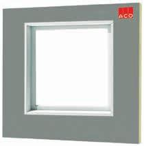 ACO Therm Block ACO Therm Block mit integrierter Fensterzarge (Standard-Lichtschachtmontage) ACO Produktvorteile Fenster in der Dämmebene Optimaler Isothermenverlauf Wärmebrückenfreie