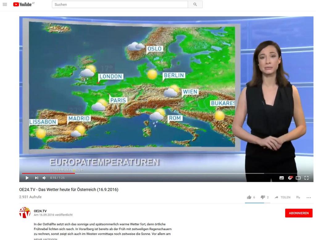 2018) (Abbildung 3 Screenshot YouTube-Channel oe24.