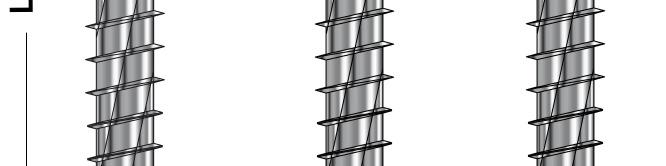 Mit breit aufliegendem Kopf Ø 11 mm - RA-U 7,5xL: Einbau von Fenstern aus Kunststoff und Holz. Mit versenkbarem Kopf Ø 8,5 mm - Sa-H 7,5xL: Einbau von Fenstern aus Holz.
