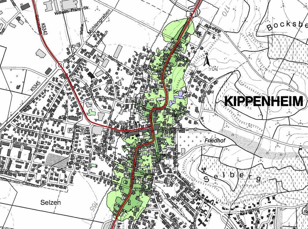 Tempo 3 auf der B 3 in Kippenheim Minderung der Lärmemissionen durch den Straßenverkehr kurzfristig ca. 6.