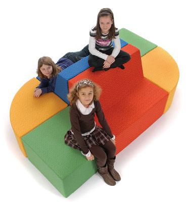 Sitzmöbel Multi-Elemente in Kinder und Hort-Größe Segmentsystem in Kinder und Hort-Größe Kindergröße Abbildung zeigt