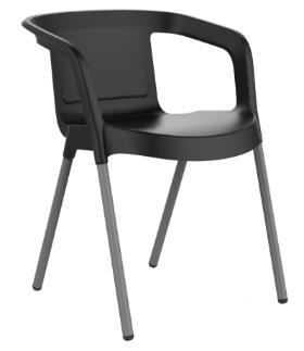 MALTA Stuhl Armlehnen Stuhl für Indoor- und Outdoor-Gebrauch geeignet. Hergestellt im Spritzgussverfahren aus Polypropylen.