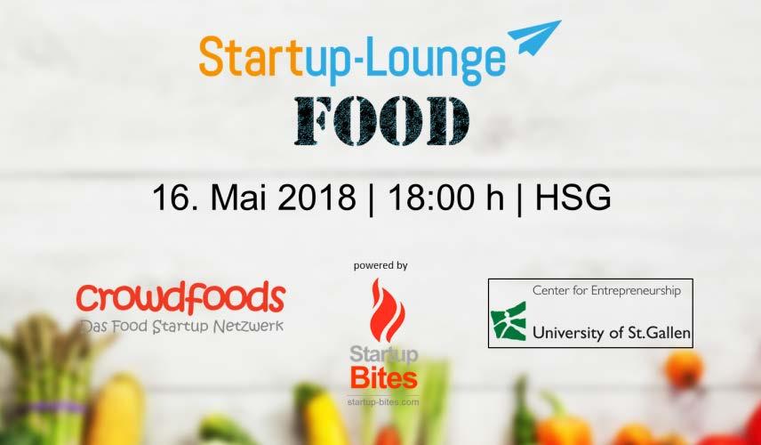 Werden Sie Partner beim nächsten Event Startup Lounge Food powered by : 16.