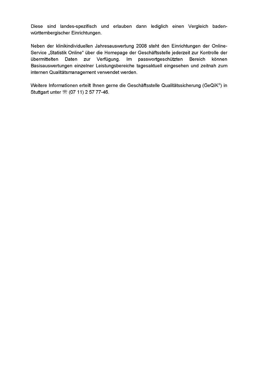 Modul 17/2 Hüft-Endoprothesen-Erstimplantation Jahresauswertung 2008 Baden-Württemberg