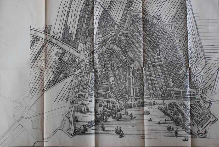 Plan von Amsterdam um 1650 Stich von Cornelis Danckert, Quelle: Lugt, 1920