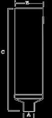 40.00.10 1/8 50 80 801.40.00.13 1/4 50 110 801.40.00.17 3/8 70 130 801.40.00.21 1/2 80 150 801.40.00.27 3/4 90 180 801.