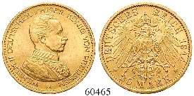 ssvz/vz 340,- 20 Mark 1888, A. Gold. J.248.