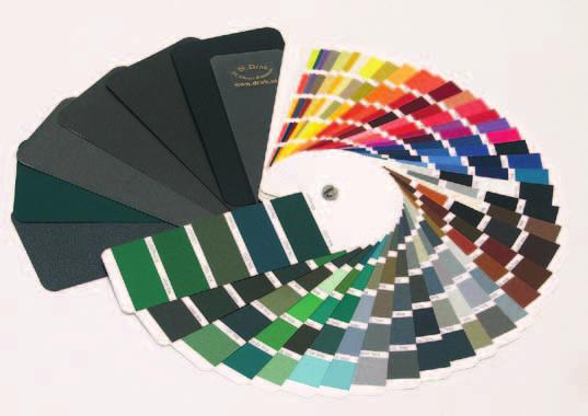 H i n w e i s e 94 Wichtige Hinweise zur Montage und Pflege unserer Produkte Lackierung und Pulverbeschichtung Standardfarben: RAL 6005 moosgrün, RAL 9005 schwarz, alle Farben in seidenmatt.