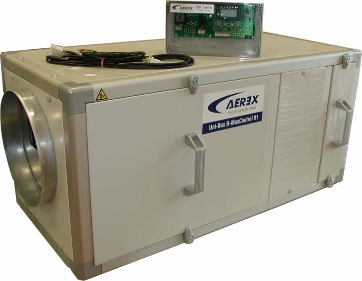 Beschreibung Uni-Box R-MaxControl PF Die Uni-Box R-MaxControl PF ist ein Abluftventilator für zentrale Abluftanlagen.