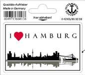 66002 4049713660022 Wappen Hamburg weiß, 63x77 mm 50 St. Art-Nr.