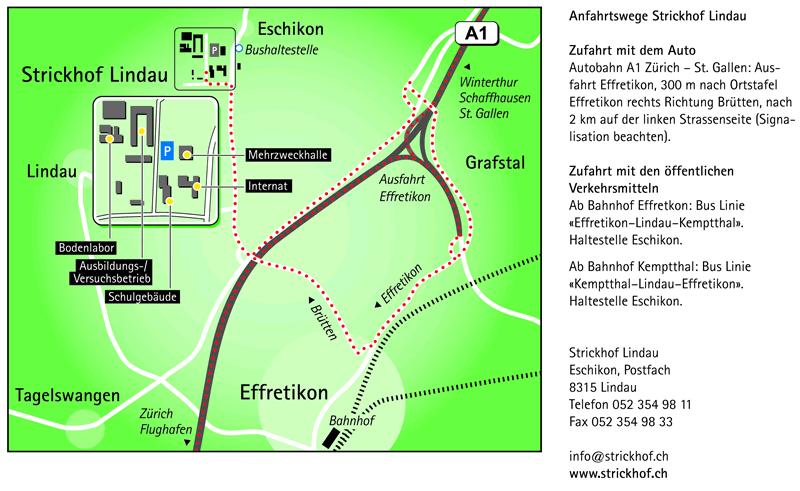 Der Strickhof Lindau in Eschikon befindet sich ca.