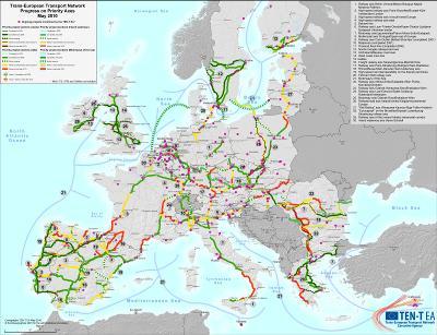 Transeuropäisches Verkehrsnetz (TEN-V) Kerndaten 27 Länder 94.000 km Schienen Investitionen von 300.