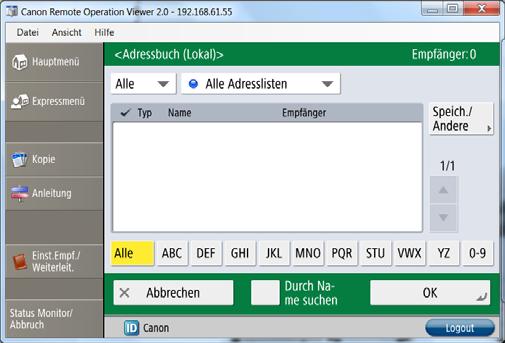 Insgesamt können Sie 1'800 Adressen speichern, davon 1'600 in den einzelnen Adressbüchern und 200