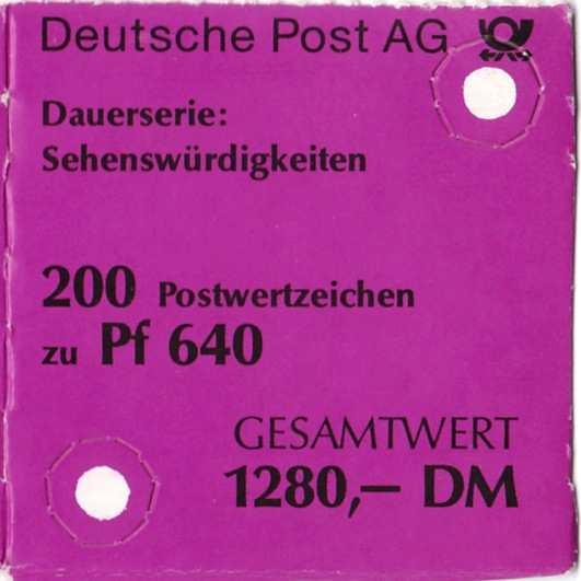1995 dunkellilapurpur, Rastermaß grob 9,5 mm I (U2) I 12.06.1995 a V 14.06.1995 a V 22.
