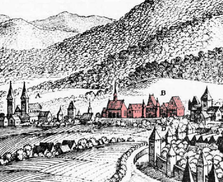 Trier in römischer Zeit mit den Friedhöfen vor den Mauern.