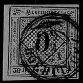 29 1044 1 Kr. schwarz auf graugelb gestempelt Kab., Mi. 130, 1b # 35, 1045P 1 Kr. sämisch auf Seidenpapier # gepr. Irtenkauf BPP (300.- +) 1ybIII # 110, 1046 3 Kr. a. dunkelgelb, Type IVa, breitrandiges Luxusstück mit zentrischem, blauen K3 KÜNZELSAU, gepr.