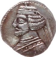 Tiridates, um 29-27 v.chr. Seleukia. Tetradrachme.