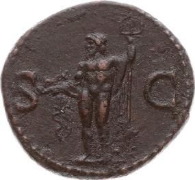 96, 34 oder 36. Leichte Prägeschwäche, sehr schön+ 275,- A99 Germanicus, gest. 19 n.chr. Rom.