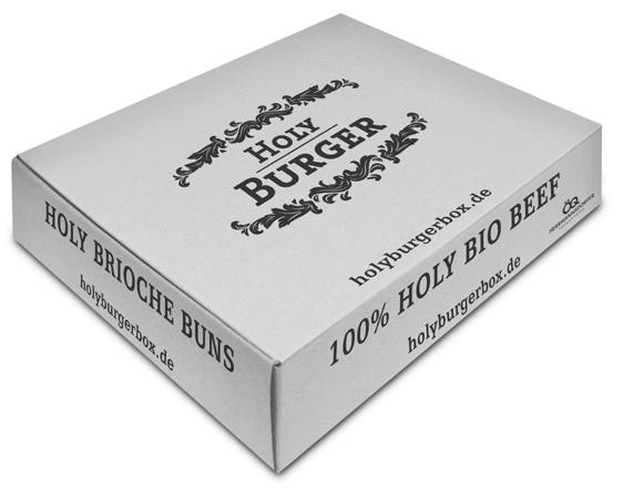 HOLY BURGERBOX Der King am Grill! Bestes Burger Bio-Beef mit riesigenbrioche Buns auf deinem Grill. Alles was du benötigst steckt in einer Box. JETZT AUF www.holyburgerbox.de BESTELLEN!