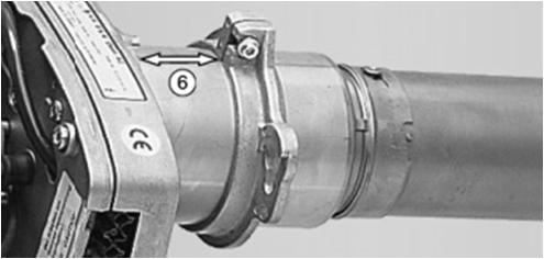 3: Brennerbefestigungsschrauben Die Rezirkulation R ist grundsätzlich bei jedem Raketenbrenner voreingestellt.