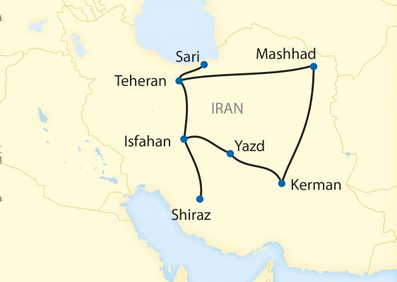 Zugreise Asien Iran Auf Schienen zu den historischen Schätzen des alten Persiens 12-tägige Sonderzugreise durch Iran zu den UNESCO-Welterbe-Stätten des alten Persiens Reiseübersicht 3.