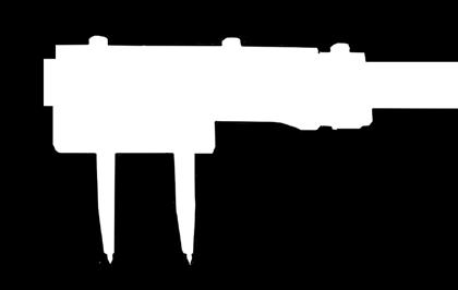 hardened with or without carbide points scale satin chrome finished reading 1/10 mm 756 756/H bis Ø until Ø