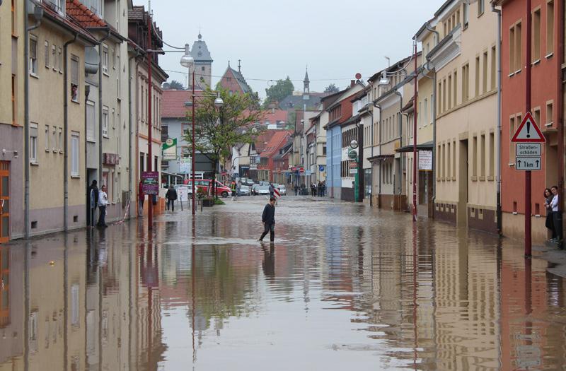 Hochwassergefahr und des Hochwasserrisikos