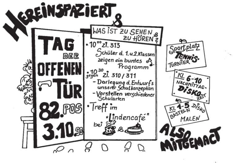 . \ eietr. :lnfo 'i- } IG Freizeitpädagogik 14 (1992) I 25 Abb. 2. Thg der offenentur an der 82. Oberschule Leipzig Gcünau 1990 Was ist das Neue im Vergleich zur Vergangenheit?