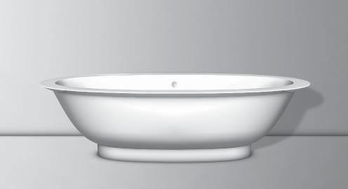 WCs, deren Geometrie die der Badmöbel kontrastiert, setzen interessante