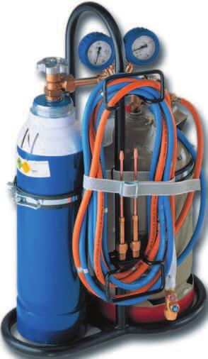 Schweißgeräte, welding inserts Hartlötgerät PS 88, Hard-Soldering equipment PS 88 tragbares Hartlötgerät im Ständer für eine 5l-Flasche Sauerstoff inkl.