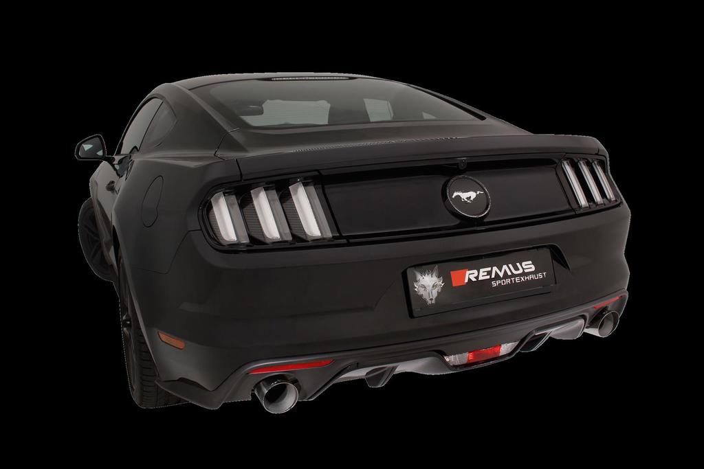 REMUS Produktinformation 34-201 FORD Mustang EcoBoost 2.3l Coupe & Cabrio, 2015=> FORD Mustang GT 5.