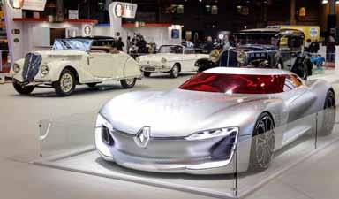 Die jüngst als schönstes Concept Car 2016 ausgezeichnete Gran- Turismo-Studie Renault Trezor gibt einen Ausblick in die Zukunft des