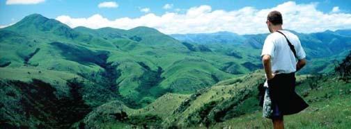 6.Tag: Swaziland / Malalotja Nature Reserve F/M/A Blockhütte Über die Grenzen hinweg fahren wir in die Berge des Königreichs von Swaziland, eine von drei Monarchien in Afrika.