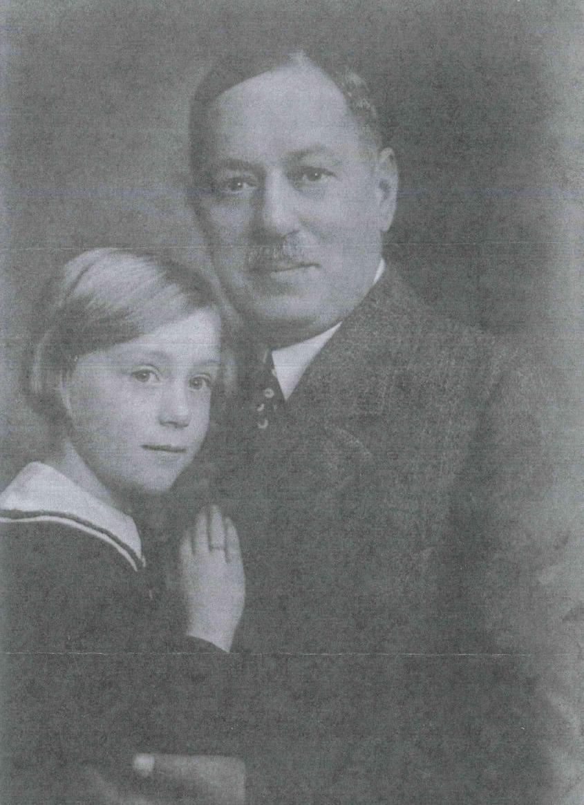 Alois Blühweis und Tochter Helma ca. 1931-32 Helma Bliss-Goldmark Am 14.