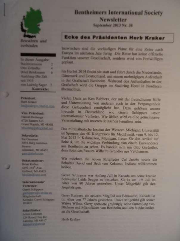 Benth. Int. Soc. Newsletter Deutsch 2010-2014, Nr.