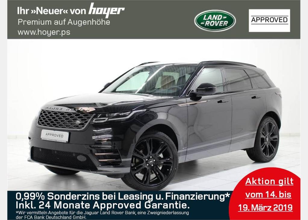 Autopark Hoyer GmbH Gottlieb-Daimler-Str. 15 29664 Walsrode Land Rover Range Rover Velar 3.0 SD6 R-Dynamic HSE Tel.: +49 05161 9822-0 Fax.: +49 05161 9822-22 E-Mail: zentrale@hoyer.ps www.hoyer.ps Preis: EUR 86.