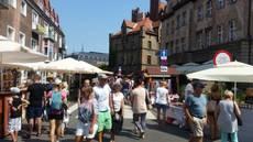 Markt, der Neptunbrunnen, die