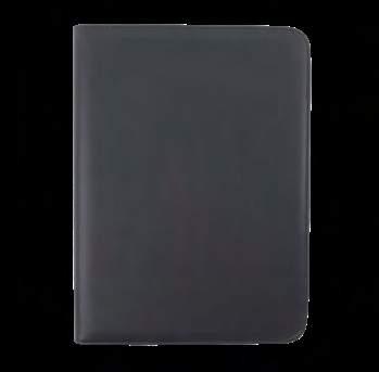 Leather-like Softana material was used to manufacture high quality and durable writing folders, tablet cases and