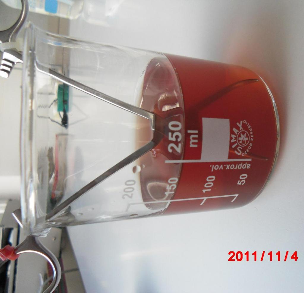 Testanschmutzung 1ml Blut auf 200 ml Wasser 5 s Kontaminaton