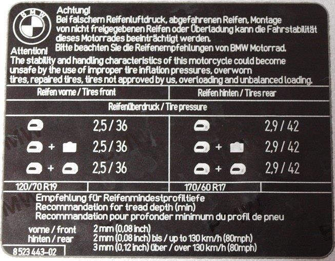 Seite 6 von 6 Tabelle Anzugsdrehmomente Schraube(n) Größe Anzugsmoment in Nm RDC-Sensor M8x25 9 Hinterradschrauben M10x40 60 Bremsscheiben vorne -- 19 Vorderachse