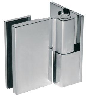 Shower door hinges with lifting mechanism for continuous seal